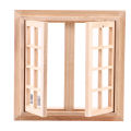 1 Set 1:12 Dollhouse Miniature DIY Wooden Window 16 Panel furniture for Children Play House Toys Accessories. 