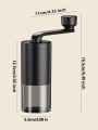 1pc Manual Coffee Grinder Portable Grinder Home Outdoors Travel Hand Crank Coffee Grinder Adjustable Bean Grinder.