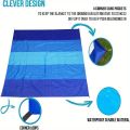 1pc Oversized Waterproof Beach Blanket for 4-7 Adults - Quick Drying Sandproof Picnic Mat for Outdoor Travel Camping Lightweight. 