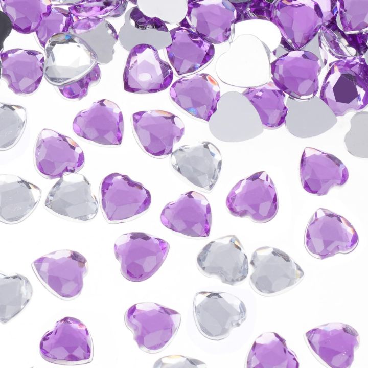 100PCS%20/%20200PCS%2012mm%20Hearts%20Crystals%20Red/Pink%20Glitter%20Flat%20Back%20Heart%20Rhinestone%20Sparkling%20Stones%20Acrylic%20Faux%20Diamonds%20-%20Image%207