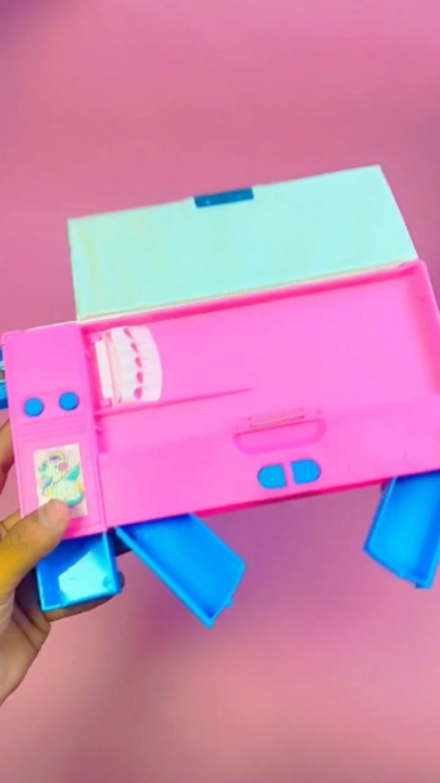 Multi-Function Geometry Box : Large Artbox Pencil Box in Multicolor and Random Characters