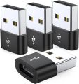 4-Pack USB C Female to USB Male Adapter Type C to USB A Charger Cable Converter,Compatible with iPhone iPad Pixel.