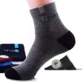 5Pairs Breathable Cotton Sports Stockings Men Bamboo Fiber Autumn and Winter Men Socks Sweat Absorption Deodorant Business Sox. 