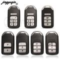 jingyuqin 2/3/4/6 Buttons Remote Smart Key Shell Fob For Honda City Jazz XRV Venzel HRV Key Case Uncut Blade Replacement. 