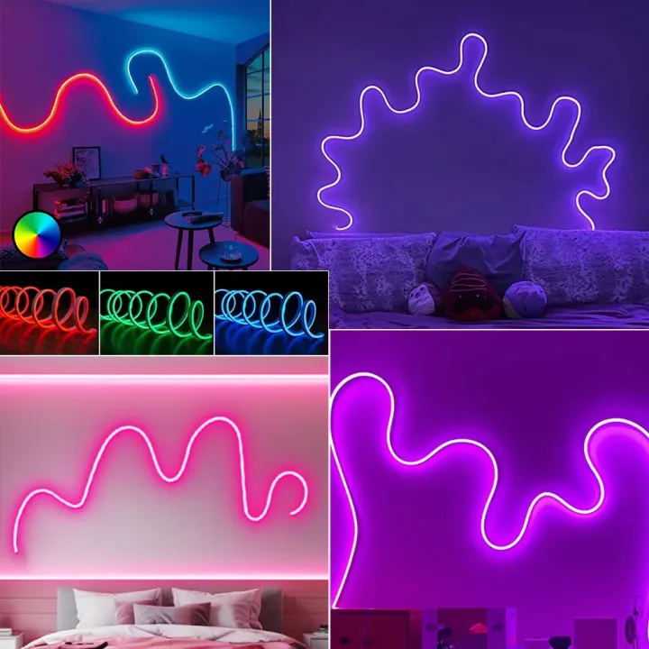 USB%205V%20RGB%20Neon%20LED%20Strip%20Lights%205M%20Bluetooth%20Smart%20Control%20Flexible%20Tape%20for%20Ambient%20Lighting%20-%20Image%202