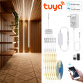 Tuya Smart WiFi LED Strip Lights for Multiple Layer Cabinet Bookshelf Backlighting Wall Decor,12V FCOB Tape for Alexa  lightify. 