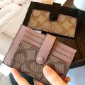 Women Short Small Wallets Fold Card Holder ID Bag Coin Purse Ladies Wallets Anti-degaussing driver's license card holder.
