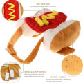 Funny Halloween Dog Costumes Hot Dog Shaped Dachshund Sausage Adjustable Clothes Pet Apparel Dressing Up Cat Party Costume Suit. 