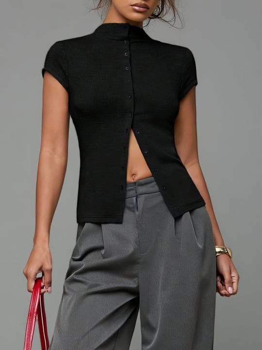 Women's%20Fashionable%20Knitted%20Turtleneck%20Top,%20Slim%20and%20Comfortable%20Four-Season%20Short-Sleeved%20Cardigan,%20Can%20Be%20Worn%20as%20a%20Base%20Layer%20-%20Image%204