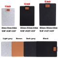 Anti-Scratch Felt Protector Bag Laptop Bag Tablet Protection Case Pouch Light Sleeve For 11 13 15 Inch iPad Pro Kindle Macbook. 