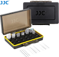 JJC 24 Slot Mini USB Flash Drive Case Mini U Disk Sotrage Holder Waterproof Box EVA Sponge Come with Label Sticker. 