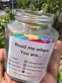 Islamic jar|inshallah jar|The Jar of  hope..Quranic Verses Glass Jar Gift for him/her..Glass Jar filled with Colourful Perfumed Quranic verses to read in every situation/Muslim jar/Jar of Hope/Islamic gift for he/her. 