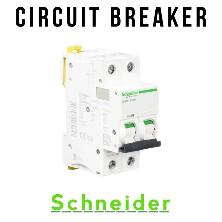 Double pole Safity Circuit AC Breaker 6A 10A 16A 20A 32A 63A.