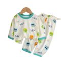 Cute Bear Print Baby Clothing Set Children Long Sleeve+ Pants Two Pieces Suit Kids Cotton Pullover Top Tee Girl Boy Casual.