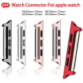 Stainless steel Adapter Connector for Apple Watch Band DIY 44mm 42mm 40mm 38mm 5 4 3 2 Band For iWatch wrist strap Connector. 