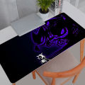 Kawaii Mouse Pad Edge White Anime Cute Gabinete Gamer Computer Desk Mat Keyboard Gaming Accessories P-Pokemons G-Gengar Mousepad. 