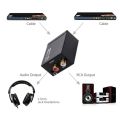 Digital to Analog Audio Converter SPDIF Optical Coaxial Toslink to RCA 3.5mm DAC Adapter Suitable for TV Gaming Consoles Set. 