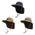 Unisex Autumn Fisherman's Hat Windproof Quick-Drying Outdoor Cap with Neck Guard for Camping Hiking Fishing Anti-UV Protection.