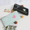 Disney Women Wallet Mickey Mouse Cartoon Long Zipper PU Wallet Fashion Minnie Coin Purse Anime Money Purse Card Holder Girl Gift. 