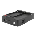Probty Dual NP-F970 NP-F Series Battery to V-Mount Lock Power Supply Converter Plate for Tilta Kit Monitors LED Light. 