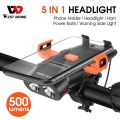 WEST BIKING 5 in 1 LED Headlight Combo
Bicycle Front Light Bicycle Light Set MTB Bike
LED Front Headlight with Horn Power Bank. 