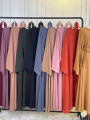 Modest Abaya Ramadan Musulman De Mode Maxi Robe Turkey Kaftan Islamic Clothing Muslim For Women Hijab Dress Caftan Vestidos.