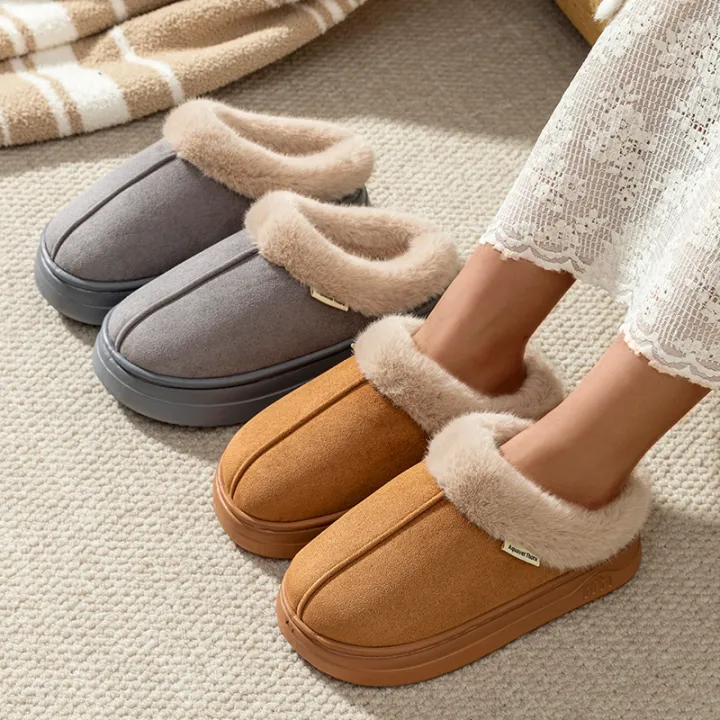 Fashion%20Women's%20Winter%20Slippers%20Indoor%20and%20Outdoor%20Warmth%20Anti-slip%20Comfort%20Thick%20Sole%20Casual%20Couple%20Home%20Shoes%20Snow%20Boots%20-%20Image%202