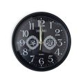 Beautiful stylish wall clock 25.5 cm black.