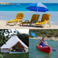 Kayak Paddle Spring Snap Clips Push Button Spring Clip V-Shaped Lift Telescopic Locking Tube Pole Clips for Awning Tent Pole. 