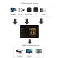 4K 2K 3x1 HDMI Cable Splitter HD 1080P Video Switcher Adapter 3 Input 1 Output Port HDMI Hub for Xbox PS4 DVD HDTV TV PC Laptop. 