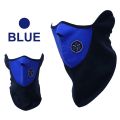 AKE - Motorcycle Half Face Mask Winter Wear Beard cold Protection Mask Black Red Blue Multi Color. 