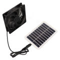 Solar Fan Solar Power Panel Exhaust Fan 15W Energy Saving Odor Removal Portable Solar Powered Air Extractor for Pet Houses RVs.