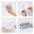 Bathroom Kitchen Coumter Storage Storage Rack Shelf Organizer Adhesive Shampoo Gel Storage Basket Decoration Bathroom Shower Storage Shelf Rack Accessories. 