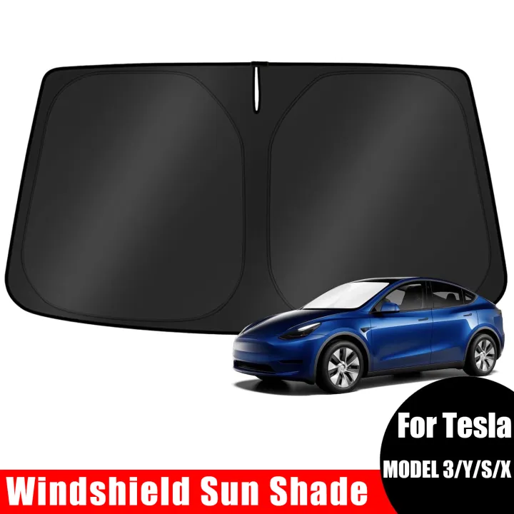 Windshield%20Sun%20Shade%20for%202017-2025%20Tesla%20Model%20Y/3%20(Fit%202025%20Model%20Y%20Juniper/2024%20Model%203%20Highland)%20Upgraded%20Foldable%20Sunshade,%20-%20Image%203