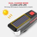 Solar Bicycle Light USB Rechargeable Power Display MTB Mountain Road Bike Front Lamp with Horn Flashlight Bicycle Light. 