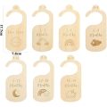 7pcs Wooden Baby Storage Box Home Divider  Closet Divider Size Divider Newborn 24 Month Clothing Storage Wardrobe Organizer. 