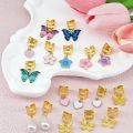 20Pcs Butterfly Braid Clips Crystal Dreadlock Hair Accessories Colorful Butterflies Pendant Charms Pearl Shiny Hair Jewelry. 