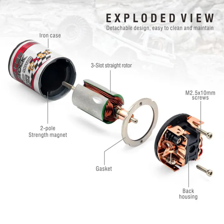 RCXAZ%20540%20Brushed%20Motor%2012T-40T%20ESC%20320A%20Speed%20Control%20Combo%20Set%20Hill%20Climb%20Drift%20Racing%20Waterproof%20for%201/10%20RC%20Cralwer%20Car/Boat%20-%20Image%202