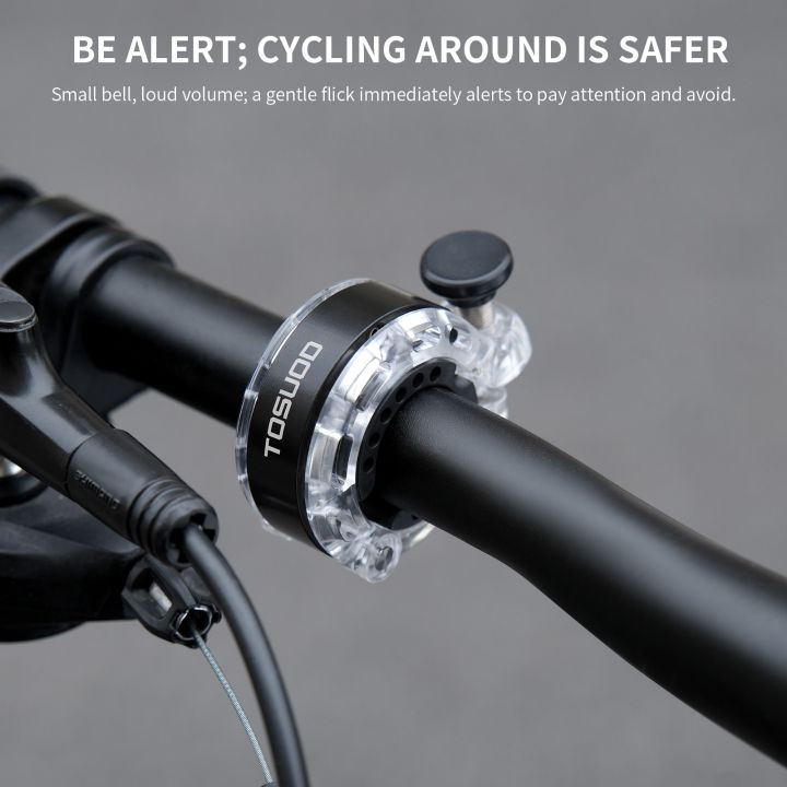 TOSUOD%20Bicycle%20Bell%20Waterproof%20Lightweight%20Mini%20Bike%20Bell%20Clear%20And%20Loud%2090db%20Polyoxymethylene%20+%20Aluminum%20Material%20Cycling%20Bell%20-%20Image%202