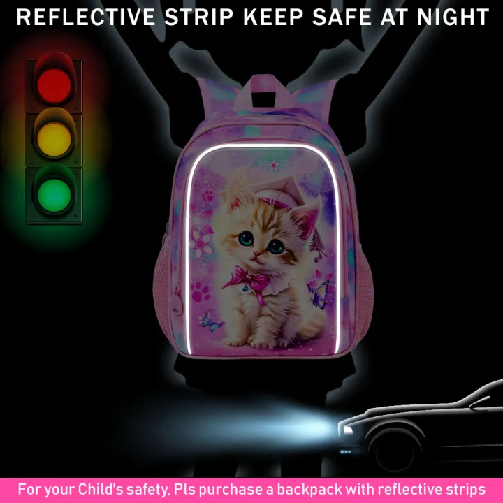 Backpack%20for%20girls,%2013"%20Toddler%20Preschool%20Kids%20Bookbag,%20Cute%20Cat%20Kindergarten%20Schoolbag%20-%20Image%204