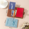 Slim Travel Passport Holder Fashion Wallets Safe & Security RFID protection Magnetic Button PU Leather  Enough Space and Sim Card Holder. 