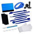 Car Vinyl Wrap Tools Tint Film Kit Gripper Magnet Holder Vinyl Wrap Gloves Felt Squeegee Safety Cutter Edge Trimming Squeegee. 
