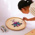 Hand-Woven Bamboo Sieve Bamboo Dustpan Fruit Bread Storage Basket Japanese Kitchen Fruit Tableware Display Storage Tray. 