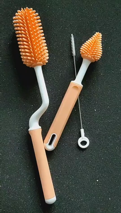 Silicone Feeder Bottole & Nipple Cleaning Brush [Without box]-1set