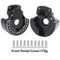 Front and Rear Portal Axle Brass Knuckle Cover Weights for 1/10 RC Crawler Vanquish VS4-10 Phoenix F10 Chassis Upgrade.