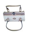 Ladies HandBag | Fancy Purse | Party Purse | Metal Frame | Stylish Purse | Light Weight Bamboo Handle Bag. 