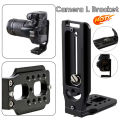 2 PCS Vertical Video Shooting Bracket 1/4 Inch Screw Quick Release L Plate L Shape Bracket for Canon Nikon Sony Fuji Camera. 