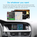 For Audi A4 B8 A5 Q5 2009-2015 Wireless CarPlay Android Auto with MMI 3G with AirPlay Mirror Link Bluetooth Navigation.
