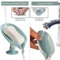 Leaf Shape Soap Box Drain Holder Waterproof Bathroom Soap Dish Storage Tray For Bathroom. 