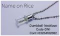 Name On Rice Necklace. 